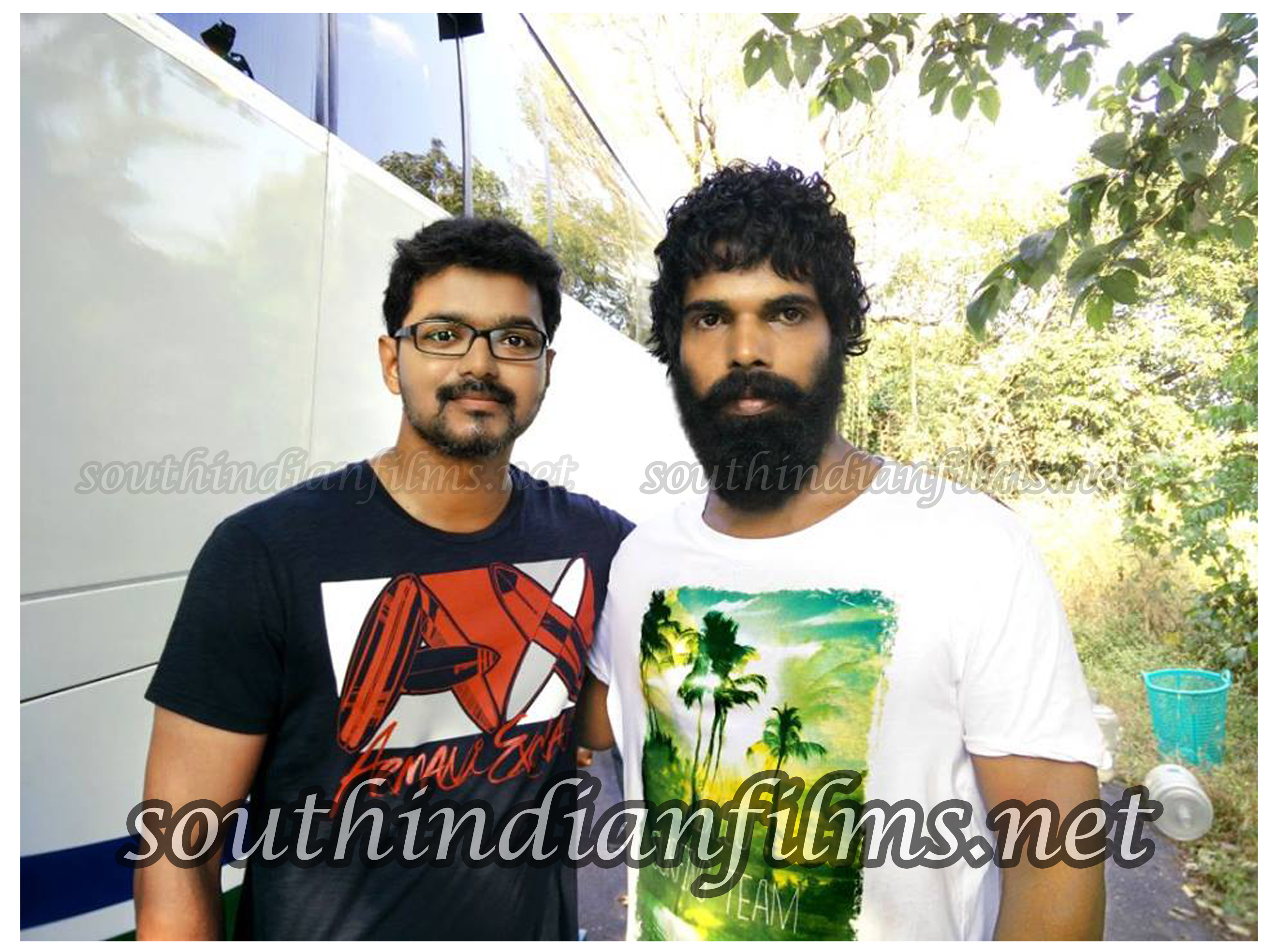 theri villain bineesh with vijay