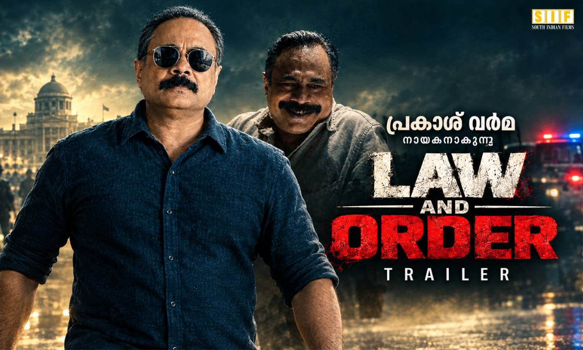 പ്രകാശ് വർമ നായകനാകുന്ന Law And Order ട്രെയിലർ