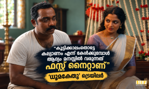 കുട്ടിക്കാലംതൊട്ടേ കല്യാണോന്ന് കേൾക്കുമ്പോൾ ആദ്യം മനസ്സിൽ വരണത് ഫസ്റ്റ് നൈറ്റാണ്’; ‘ധൂമകേതു’ ട്രെയിലർ